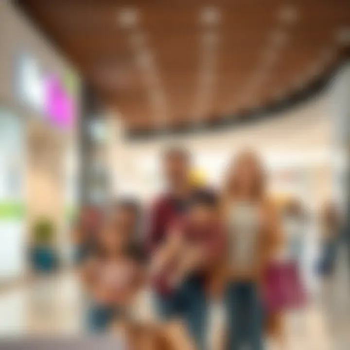 Family Shopping Experience A family enjoying a shopping spree at a budget-friendly mall in Dubai