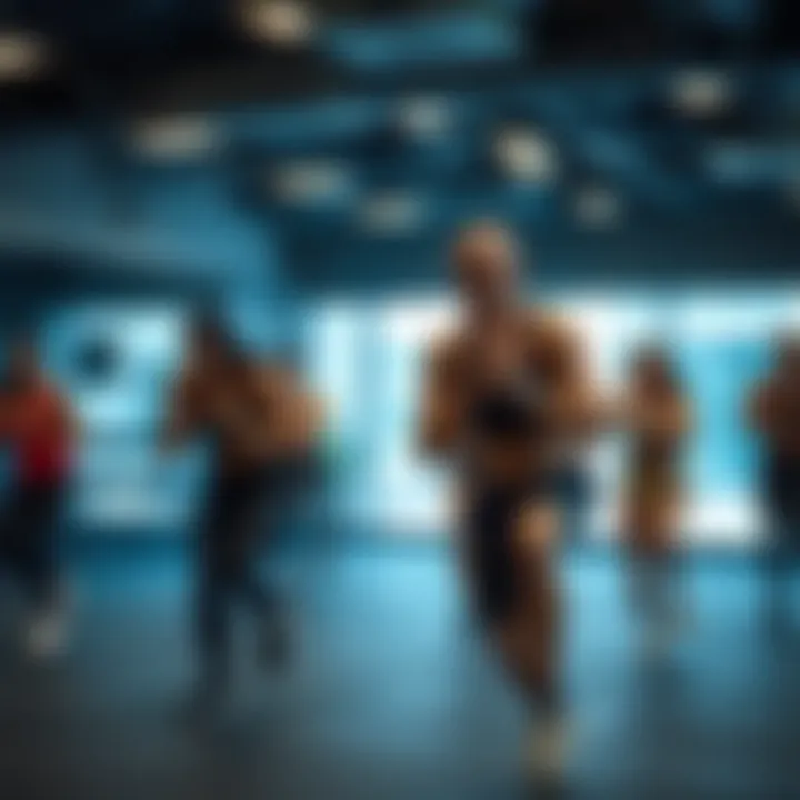 Group fitness class in action at Al Amir Gym