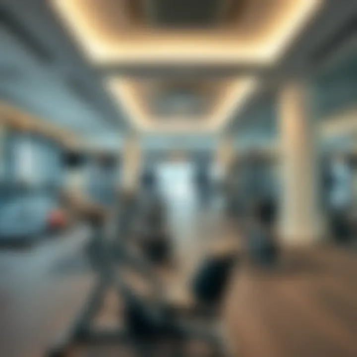 A modern gym interior showcasing advanced fitness equipment