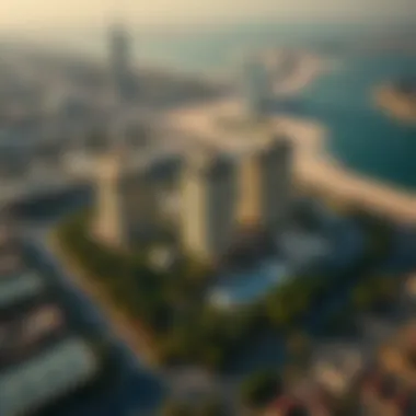 Aerial View of Al Aweer Aerial view of Al Aweer demonstrating its strategic location