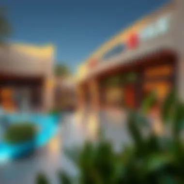 Local Amenities in Al Aweer Local amenities in Al Aweer, highlighting shops and parks