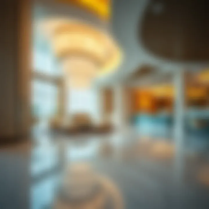 The luxurious amenities of Al Fajer Tower, highlighting the elegant interiors and modern facilities.