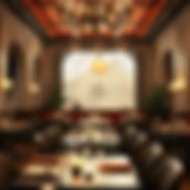 Interior ambiance of مطعم الخيمة جميرا featuring elegant decor