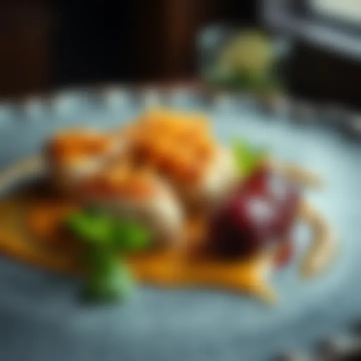 Signature dish served at مطعم الخيمة جميرا highlighting culinary art