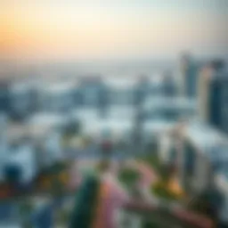 Panoramic view of Al Falah showcasing modern architecture