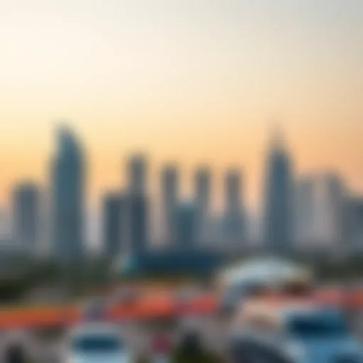 Skyline of Al Hoor Real Estate A stunning skyline view of Al Hoor Real Estate in Dubai