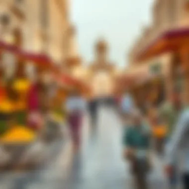 Vibrant Lifestyle and Local Markets of Al Jazira Al Hamra Vibrant lifestyle scene in Al Jazira Al Hamra with local markets and recreational activities