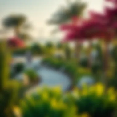 Sustainable Landscaping Features Ecological aspects of Al Sufouh Park focusing on sustainable landscaping