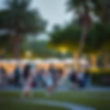 Community events taking place at Al Tawayya Park fostering social interaction