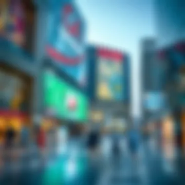 Economic Impact around Bay Avenue Mall A bustling environment around Bay Avenue Mall highlighting its economic significance