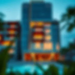 Stunning exterior view of Bella Rose Tower showcasing modern architecture