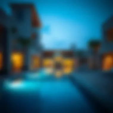 Luxurious residential properties on Bluewaters Island