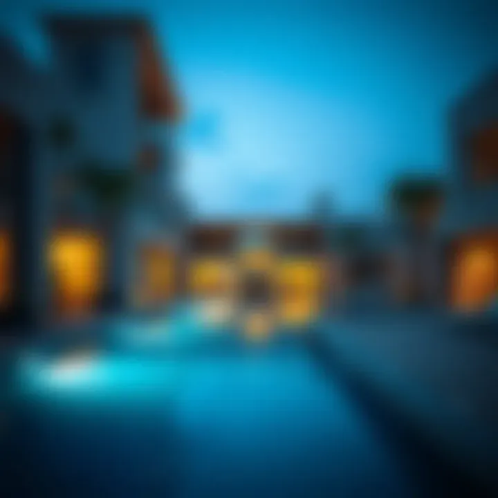 Luxurious residential properties on Bluewaters Island