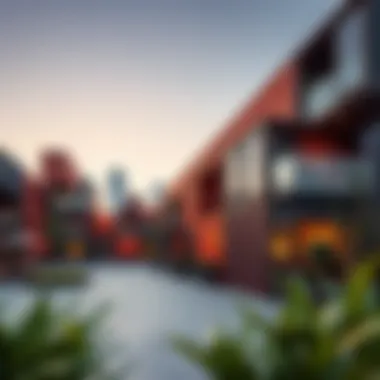 Innovative Container Architecture of BoxPark A stunning view of BoxPark Dubai showcasing its distinctive container-based architecture