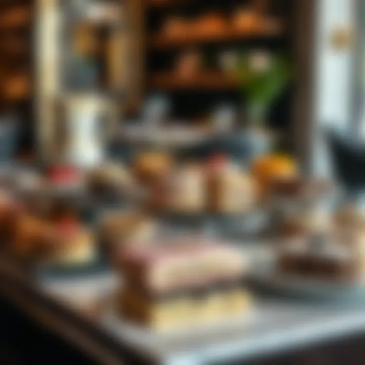 Decadent Pastry Selection An assortment of gourmet pastries displayed elegantly