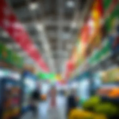 Diverse Product Offerings at Carrefour Interior of Carrefour highlighting diverse product offerings