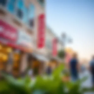 Vibrant Street Life and Culture in السيتي ووك Vibrant street life in السيتي ووك with shops and cafes