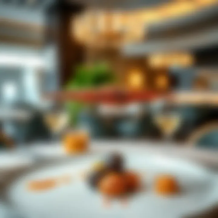 Culinary delights served at Cote d'Azur Hotel Dubai's gourmet restaurant