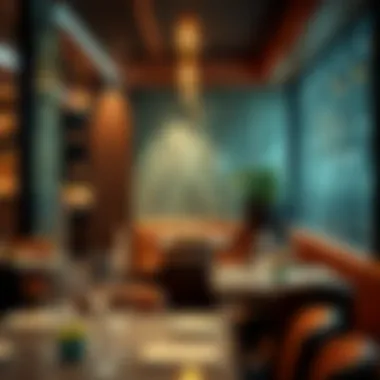 Cozy Dining Experience A cozy corner in a restaurant within Sahara Centre, emphasizing a unique dining experience.