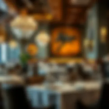 Elegant Dining Ambiance An elegant dining setup in one of the Sahara Centre restaurants, highlighting the ambiance.