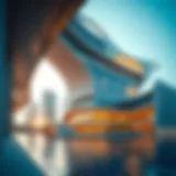 Futuristic architecture of Danube Elitz 2