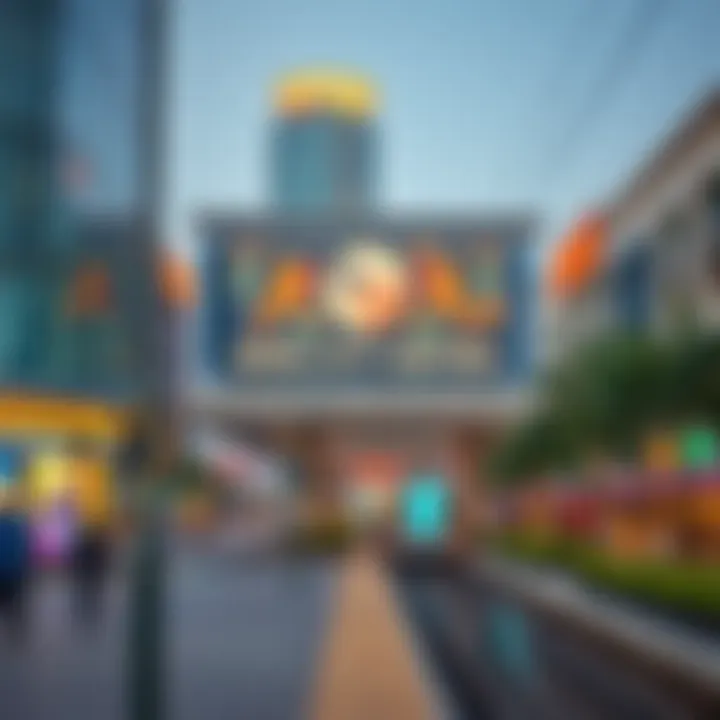 Vibrant Surroundings of Deira City Centre Metro Station Surrounding amenities and bustling atmosphere near the metro station