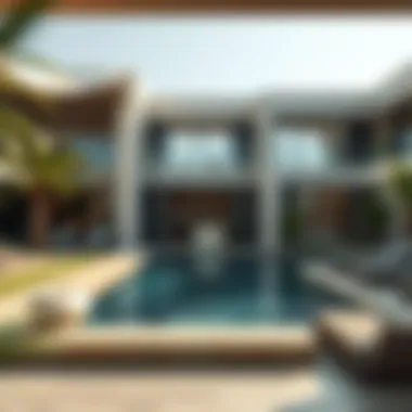 Sophisticated Amenities in a Deluxe Residence Amenities in a high-end holiday home such as pool and lounge area