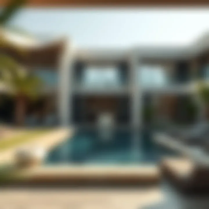 Sophisticated Amenities in a Deluxe Residence Amenities in a high-end holiday home such as pool and lounge area