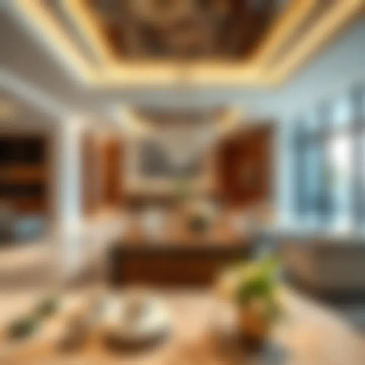 Elegant Interior of a Deluxe Holiday Home Interior design of a premium holiday residence