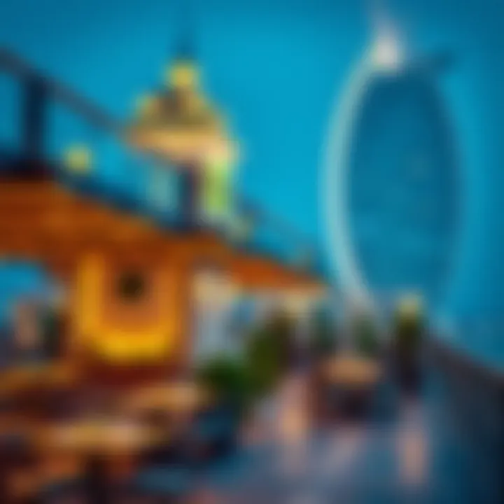 Evening Ambiance and Nightlife at JBR Nightlife and dining ambiance at JBR