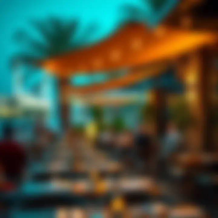 Al Fresco Dining in the Heart of JBR Vibrant outdoor dining atmosphere in JBR