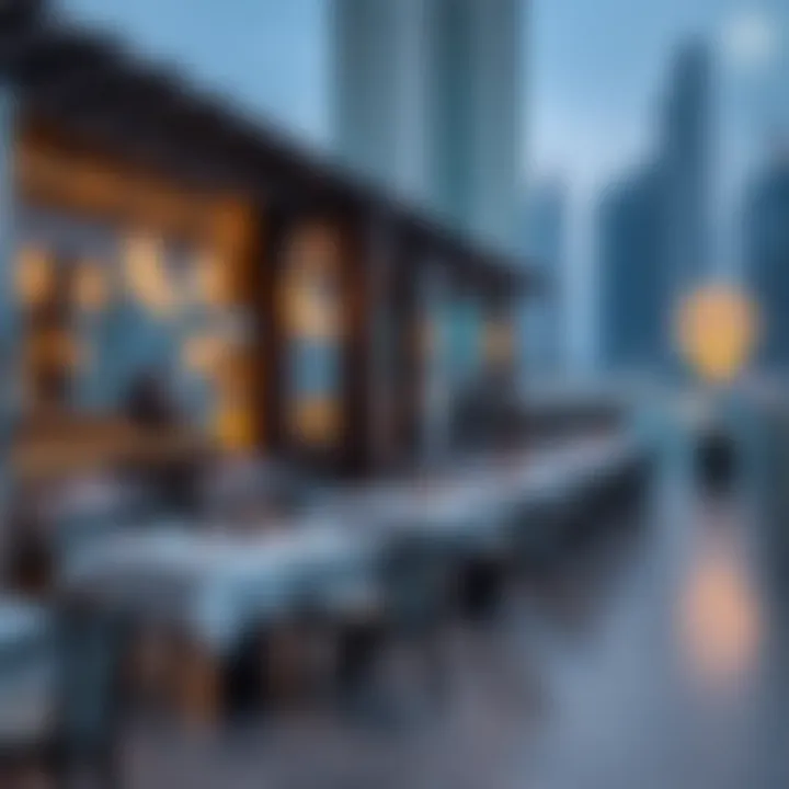Waterfront Dining Experience at JBR Elegant setting of a waterfront restaurant in JBR
