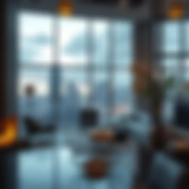 Lifestyle Integration in Downtown View Designs Conceptual design highlighting lifestyle integration with city views