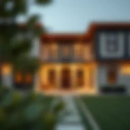 Modern farmhouse architecture in Dubai