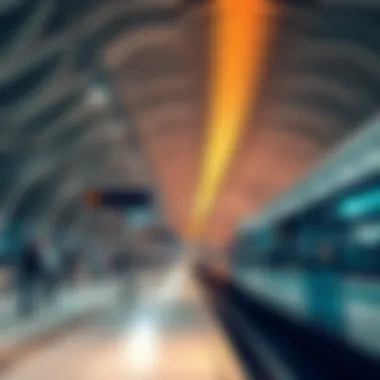 Architectural Marvel of Dubai Metro Station Dubai Metro station with unique architectural design