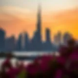 Luxurious Dubai skyline showcasing real estate developments