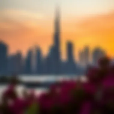 The Luxurious Dubai Skyline Luxurious Dubai skyline showcasing real estate developments
