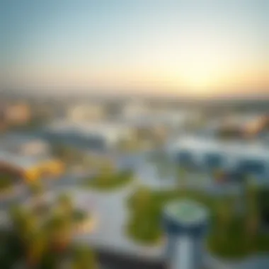 Panoramic View of Educational Institutions Near Damac Hills 2 A panoramic view of the educational institutions near Damac Hills 2