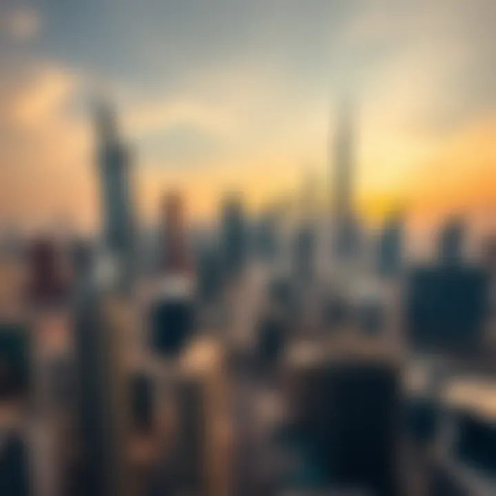 Overview of Dubai's skyline with modern architecture