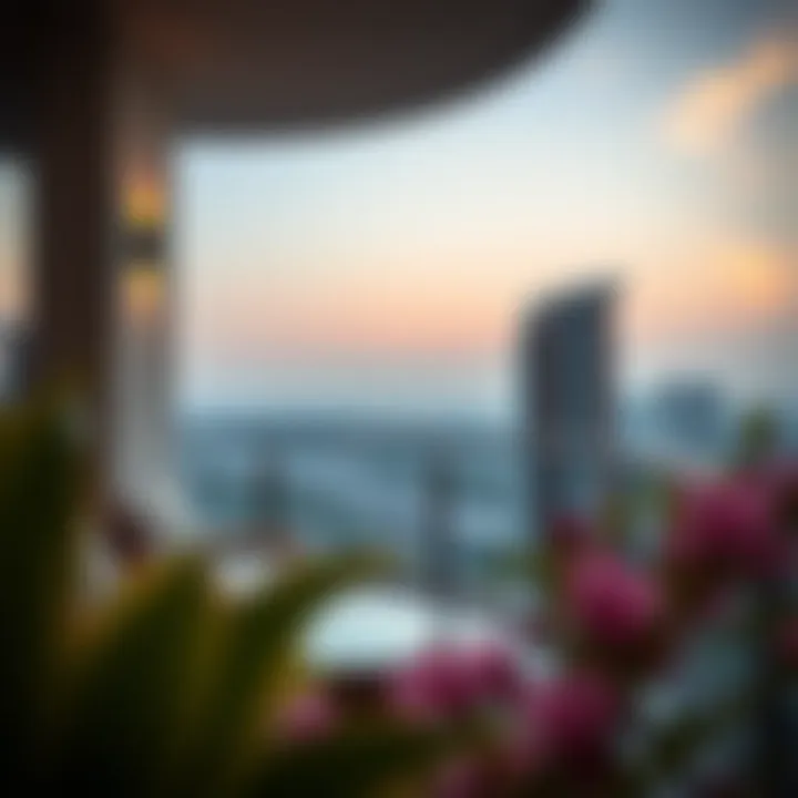 Stunning view from Residence 1000 Mankhool balcony