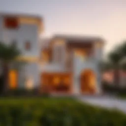 Stunning architectural design of Emaar Golf Villas