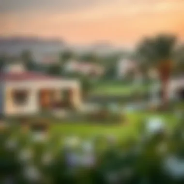 Landscaped Community of Emaar Golf Villas Beautiful landscaped community surrounding the villas