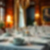 The Art of Dining Elegance Elegant dining setting with exquisite tableware