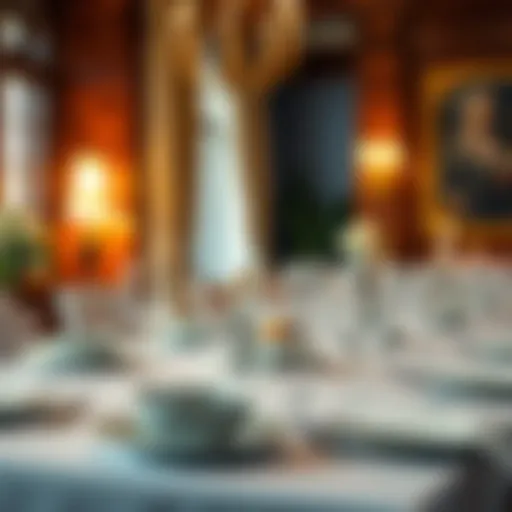 The Art of Dining Elegance Elegant dining setting with exquisite tableware