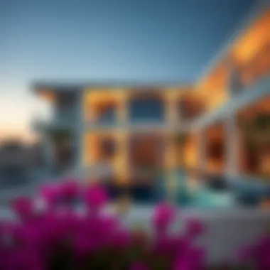 Villa Design on Falcon Island Modern architectural design of a villa on Falcon Island