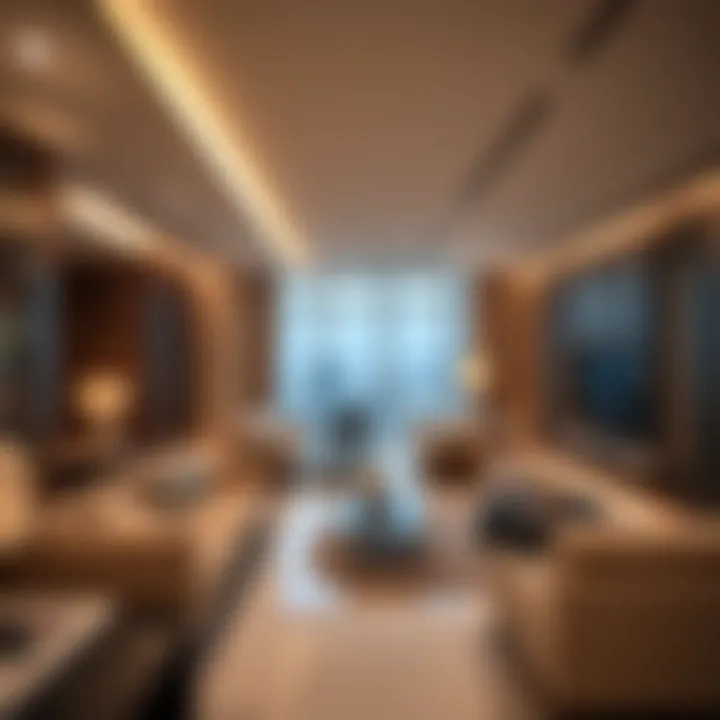 Interior design showcasing modern amenities in Fifty One Tower