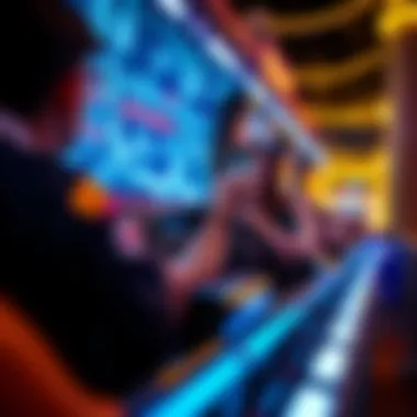 Augmented Reality in Action at the Park Close-up of an interactive ride featuring augmented reality elements