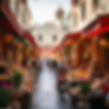 The Charm of Traditional Markets in Dubai Vibrant market scene in the old city of Dubai