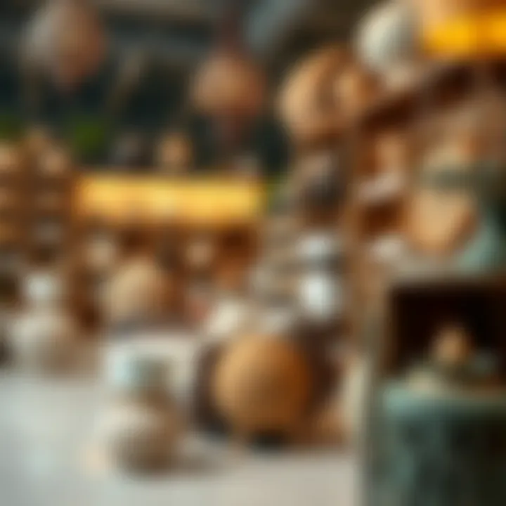 Affordable Decor Options Budget-friendly decor items arranged aesthetically in a shop