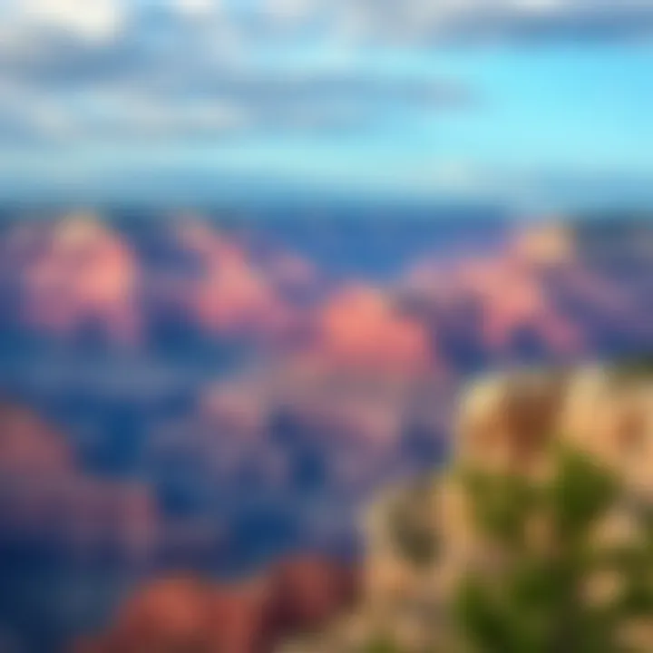 A serene landscape of the Grand Canyon showcasing its grandeur